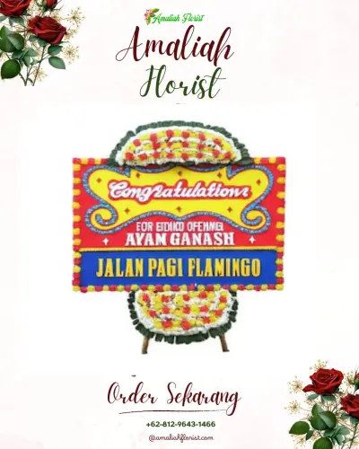 Bunga Papan Congratulation di Lenggerong
